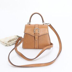 Vintage Old Gucci 007 090 0234 Leather 2-Way Shoulder Bag, Crossbody Handbag,...